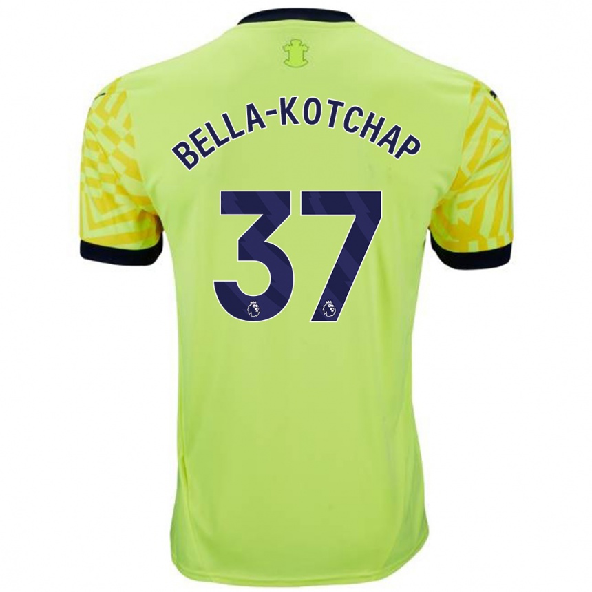 Homme Football Maillot Armel Bella-Kotchap #37 Jaune Tenues Extérieur 2024/25