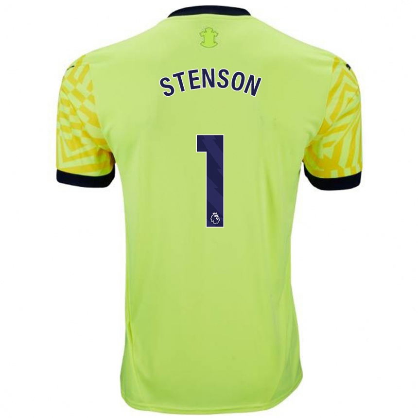 Homme Football Maillot Fran Stenson #1 Jaune Tenues Extérieur 2024/25