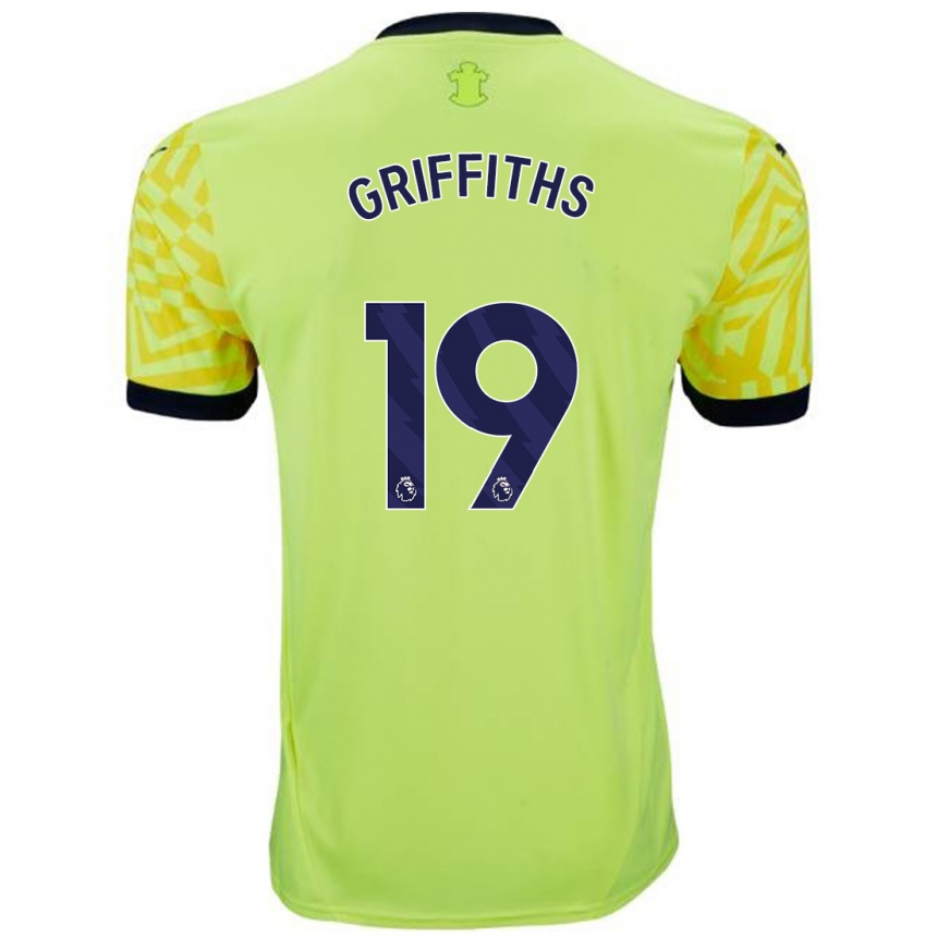 Homme Football Maillot Alice Griffiths #19 Jaune Tenues Extérieur 2024/25