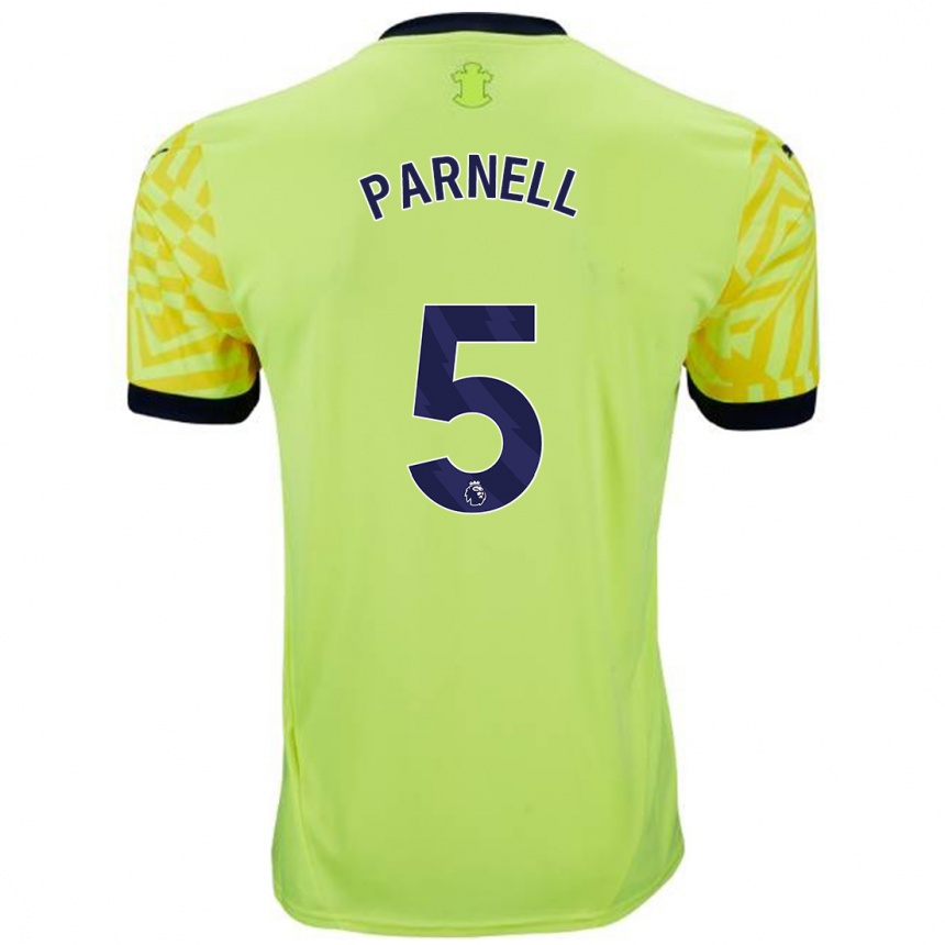 Homme Football Maillot Rosanna Parnell #5 Jaune Tenues Extérieur 2024/25