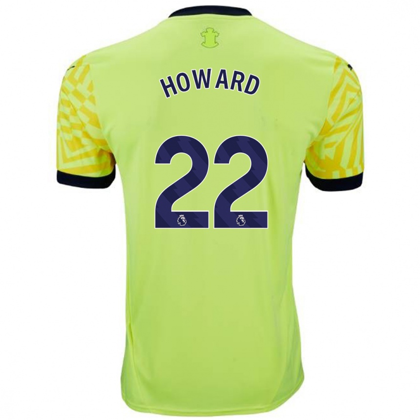 Homme Football Maillot Bethany-May Howard #22 Jaune Tenues Extérieur 2024/25