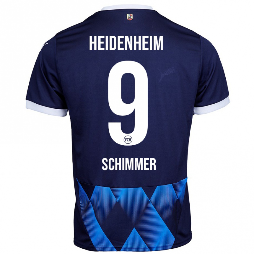 Homme Football Maillot Stefan Schimmer #9 Bleu Marine Foncé Tenues Extérieur 2024/25