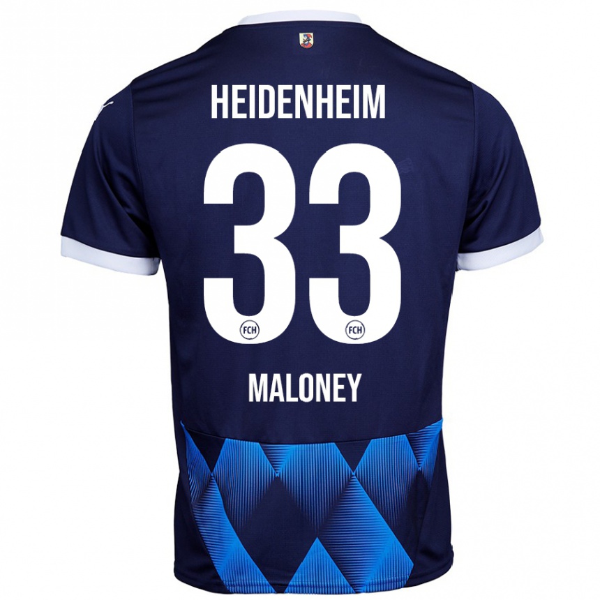 Homme Football Maillot Lennard Maloney #33 Bleu Marine Foncé Tenues Extérieur 2024/25