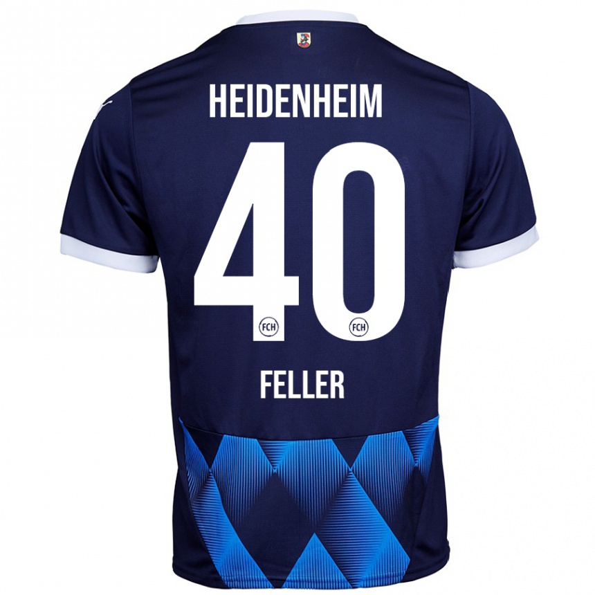 Homme Football Maillot Frank Feller #40 Bleu Marine Foncé Tenues Extérieur 2024/25