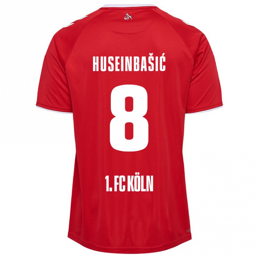 Homme Football Maillot Denis Huseinbasic #8 Rouge Blanc Tenues Extérieur 2024/25