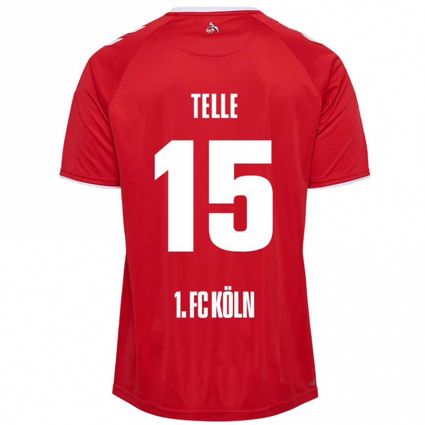 Homme Football Maillot Neo Telle #15 Rouge Blanc Tenues Extérieur 2024/25