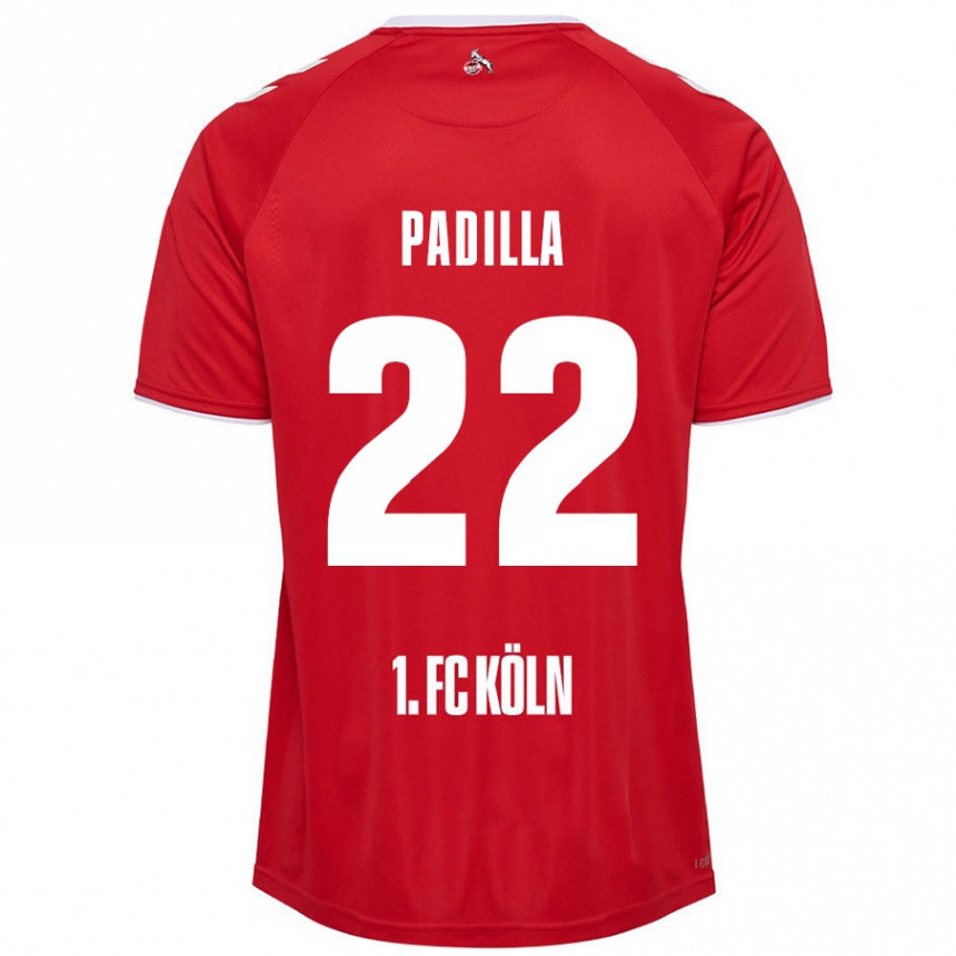 Homme Football Maillot Natalia Padilla #22 Rouge Blanc Tenues Extérieur 2024/25