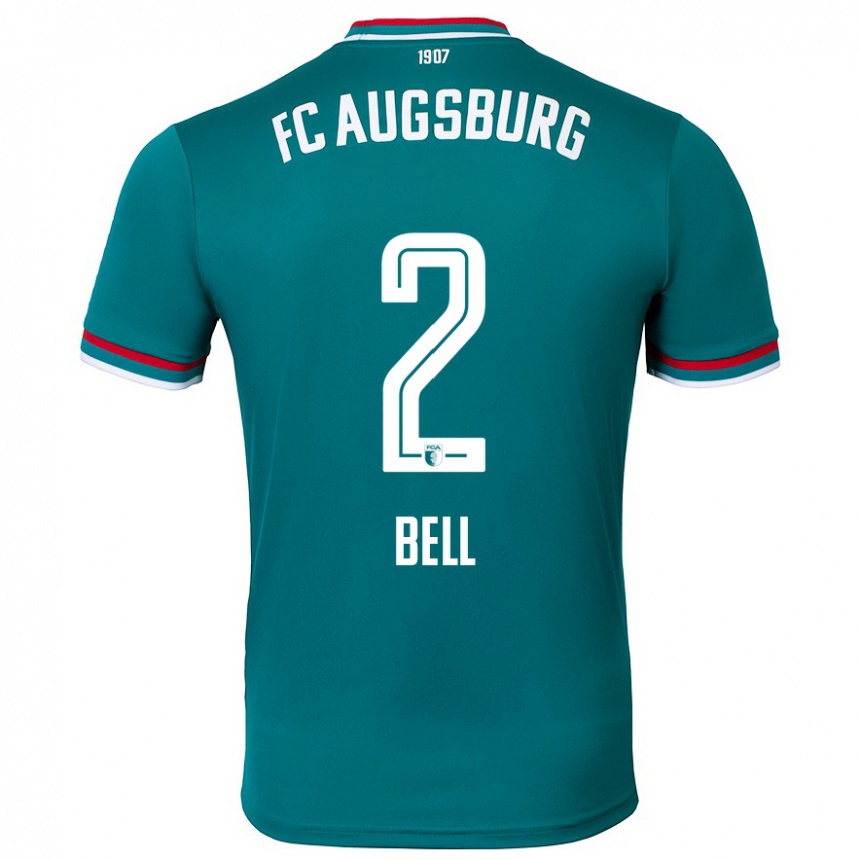 Homme Football Maillot Julian Bell #2 Vert Foncé Tenues Extérieur 2024/25