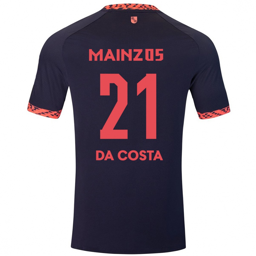 Homme Football Maillot Danny Da Costa #21 Bleu Corail Rouge Tenues Extérieur 2024/25