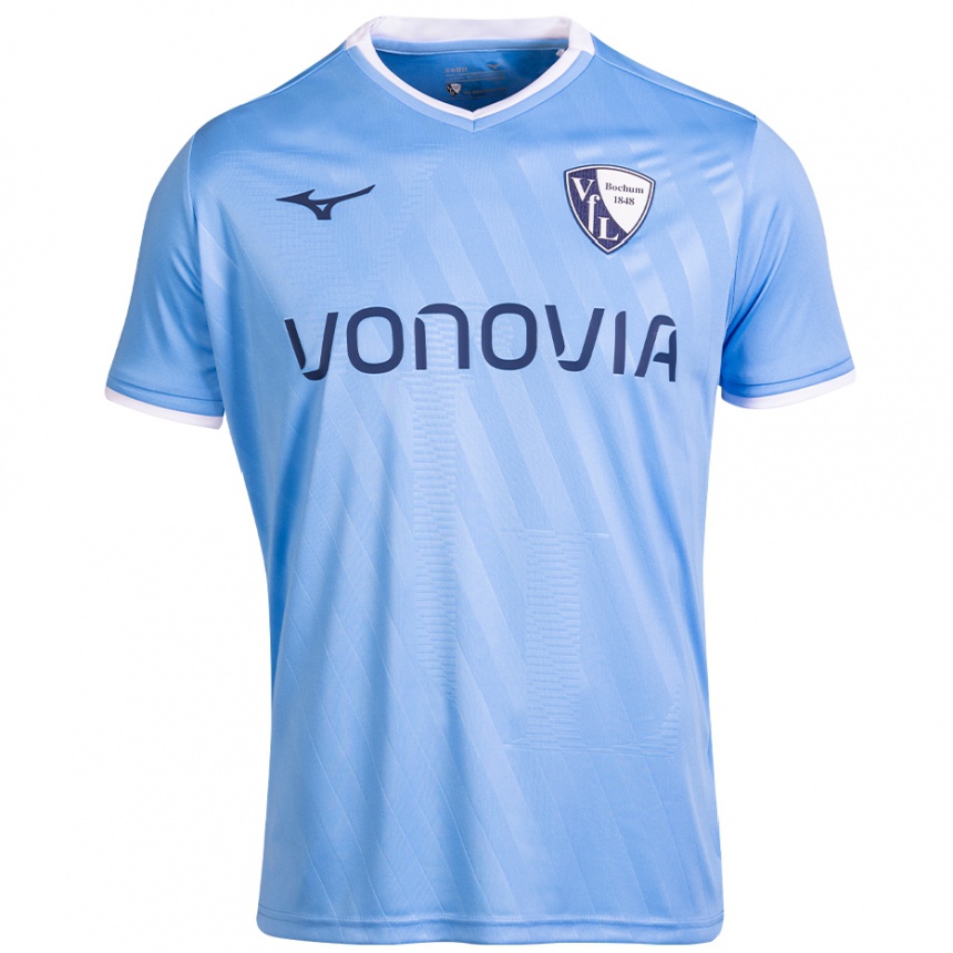 Homme Football Maillot Samuel Bamba #18 Bleu Ciel Tenues Extérieur 2024/25