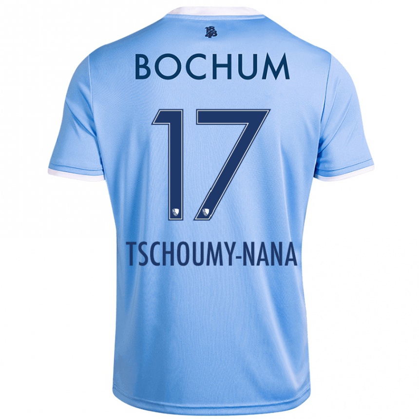 Homme Football Maillot Daryl Tschoumy-Nana #17 Bleu Ciel Tenues Extérieur 2024/25