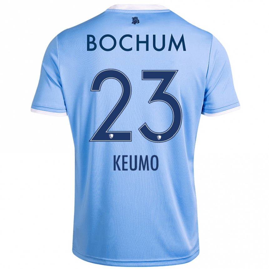 Homme Football Maillot Owono-Darnell Keumo #23 Bleu Ciel Tenues Extérieur 2024/25