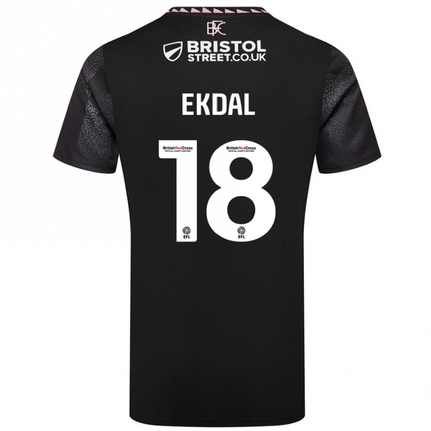 Homme Football Maillot Hjalmar Ekdal #18 Noir Tenues Extérieur 2024/25