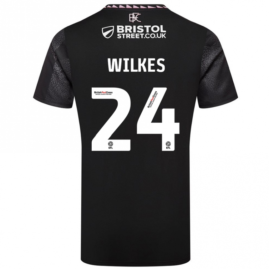 Homme Football Maillot Tilly Wilkes #24 Noir Tenues Extérieur 2024/25