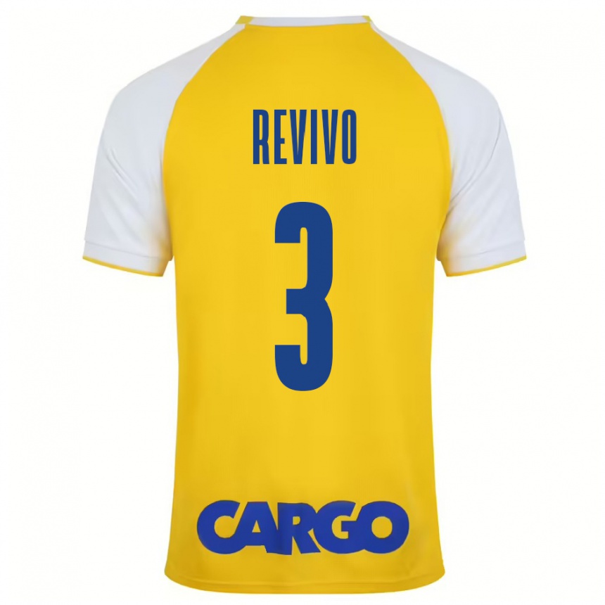 Femme Football Maillot Roy Revivo #3 Jaune Blanc Tenues Domicile 2024/25