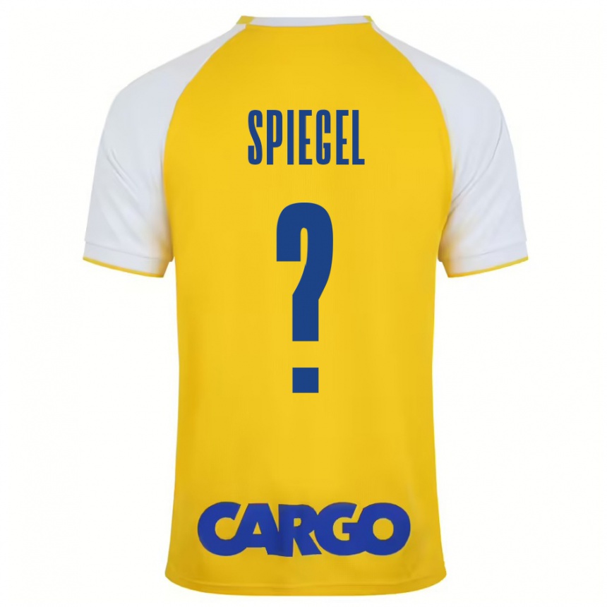 Femme Football Maillot Liran Spiegel #0 Jaune Blanc Tenues Domicile 2024/25