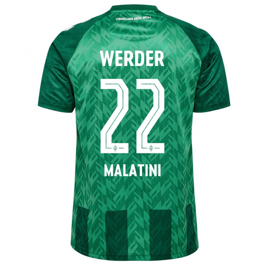 Femme Football Maillot Julián Malatini #22 Vert Tenues Domicile 2024/25