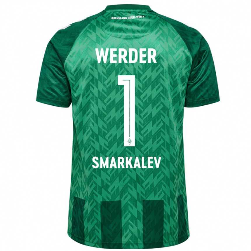 Femme Football Maillot Stefan Smarkalev #1 Vert Tenues Domicile 2024/25