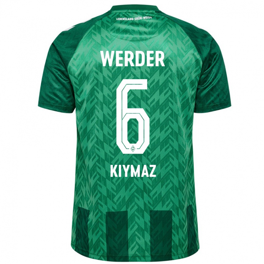 Femme Football Maillot Anil Kiymaz #6 Vert Tenues Domicile 2024/25