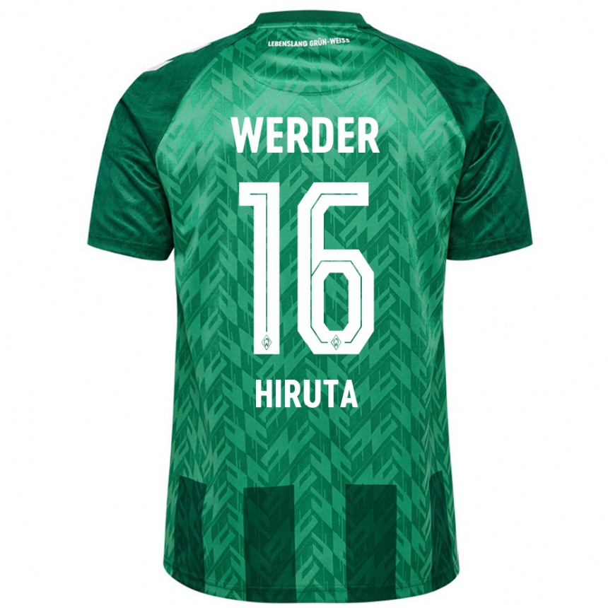 Femme Football Maillot Ikumi Hiruta #16 Vert Tenues Domicile 2024/25