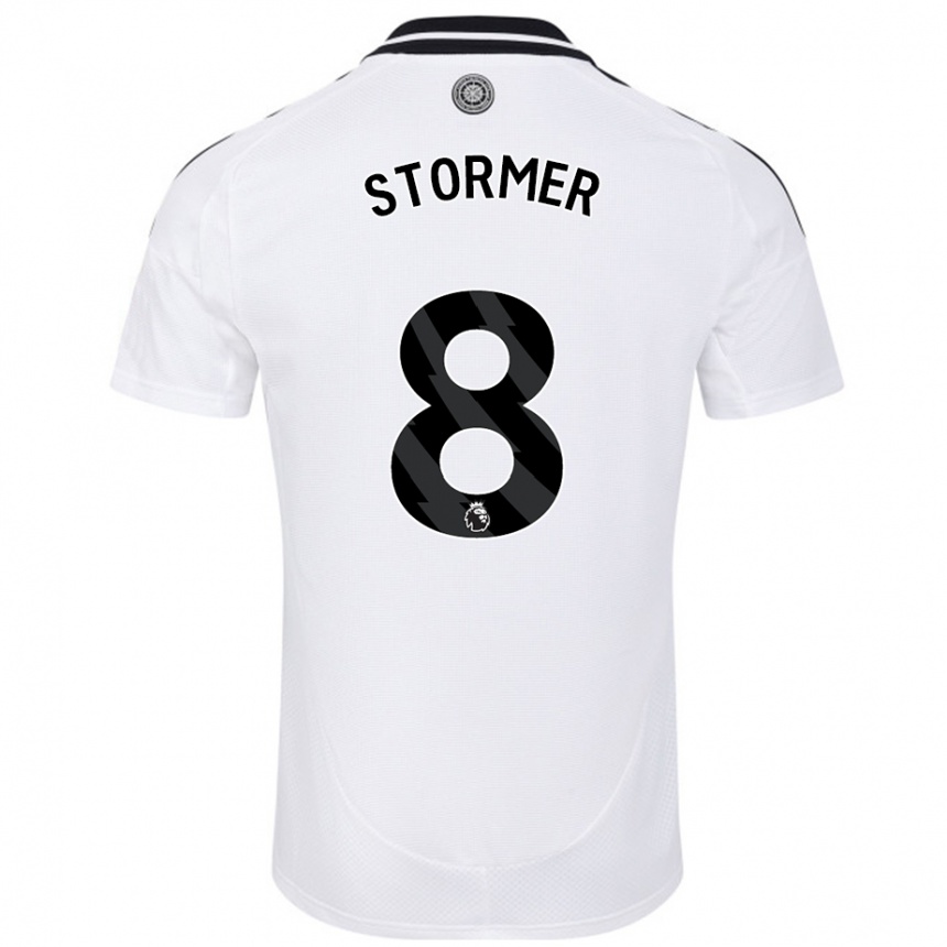 Femme Football Maillot Becky Stormer #8 Blanc Tenues Domicile 2024/25