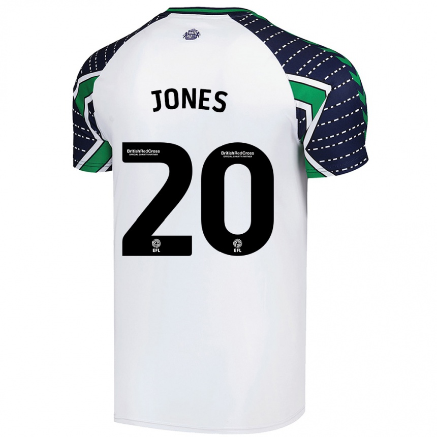 Femme Football Maillot Ellen Jones #20 Blanc Tenues Extérieur 2024/25