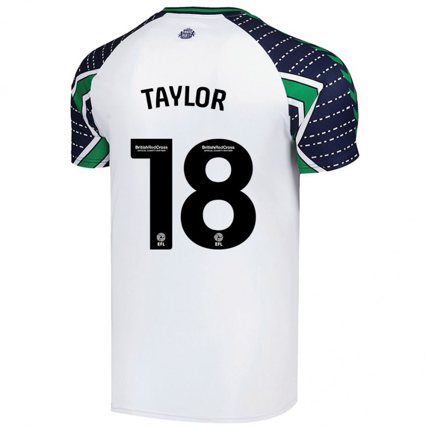 Femme Football Maillot Ellis Taylor #18 Blanc Tenues Extérieur 2024/25