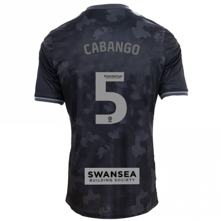 Femme Football Maillot Ben Cabango #5 Noir Tenues Extérieur 2024/25