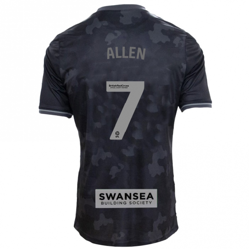 Femme Football Maillot Joe Allen #7 Noir Tenues Extérieur 2024/25