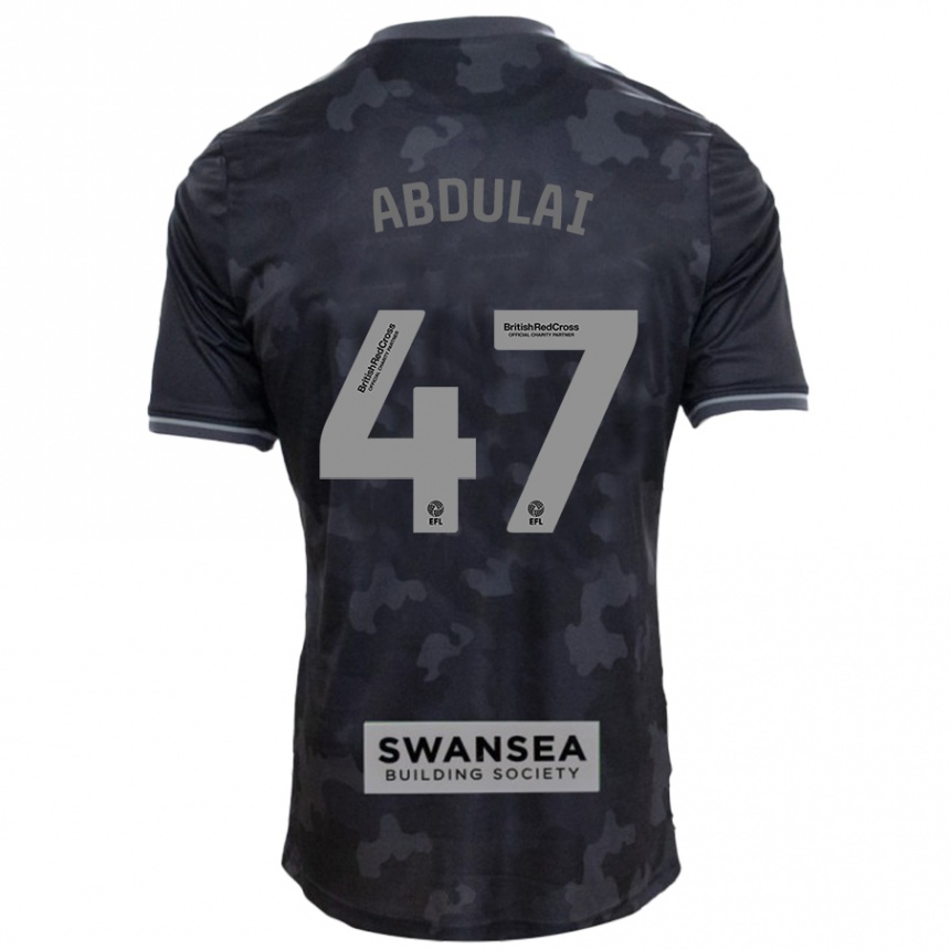 Femme Football Maillot Azeem Abdulai #47 Noir Tenues Extérieur 2024/25