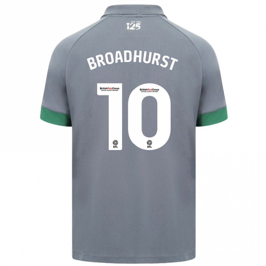 Femme Football Maillot Danielle Broadhurst #10 Gris Foncé Tenues Extérieur 2024/25