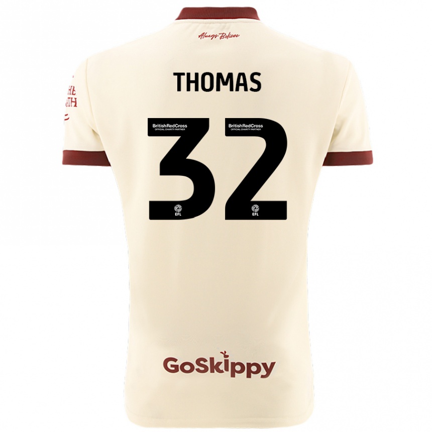 Femme Football Maillot Lewis Thomas #32 Blanc Crème Tenues Extérieur 2024/25