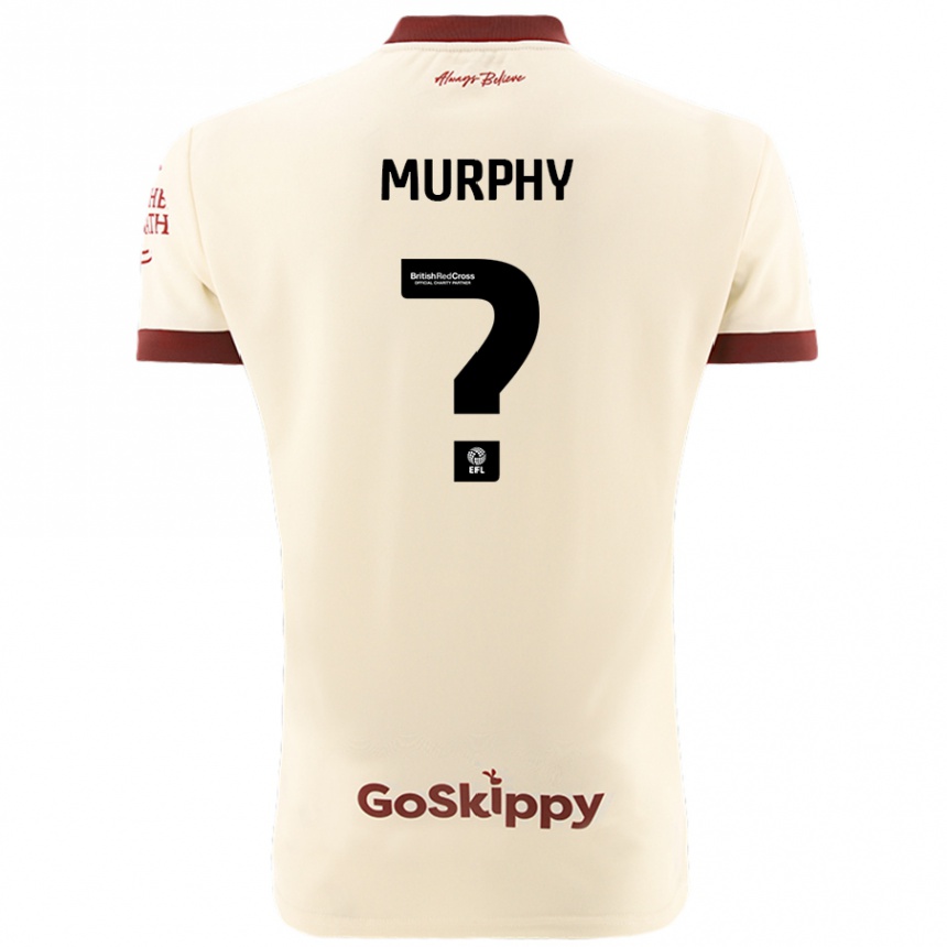 Femme Football Maillot Adam Murphy #0 Blanc Crème Tenues Extérieur 2024/25