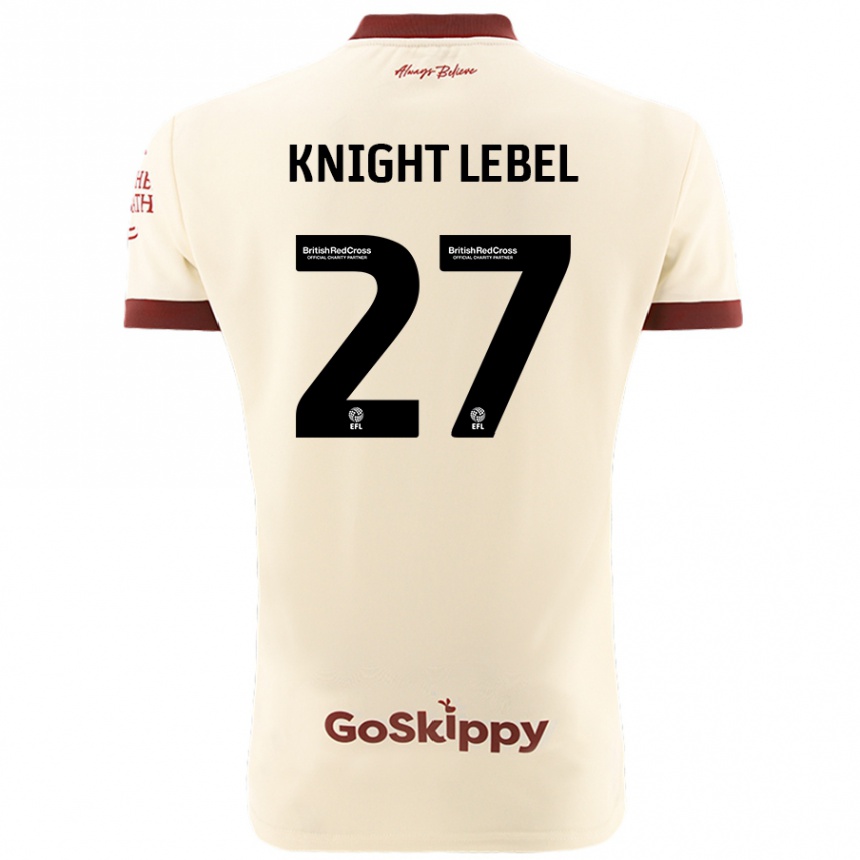 Femme Football Maillot Jamie Knight-Lebel #27 Blanc Crème Tenues Extérieur 2024/25