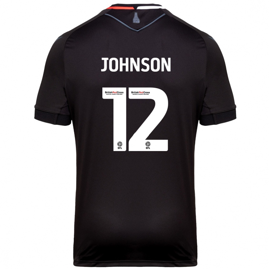 Femme Football Maillot Daniel Johnson #12 Noir Tenues Extérieur 2024/25