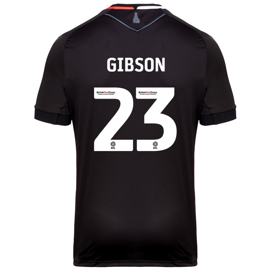 Femme Football Maillot Ben Gibson #23 Noir Tenues Extérieur 2024/25