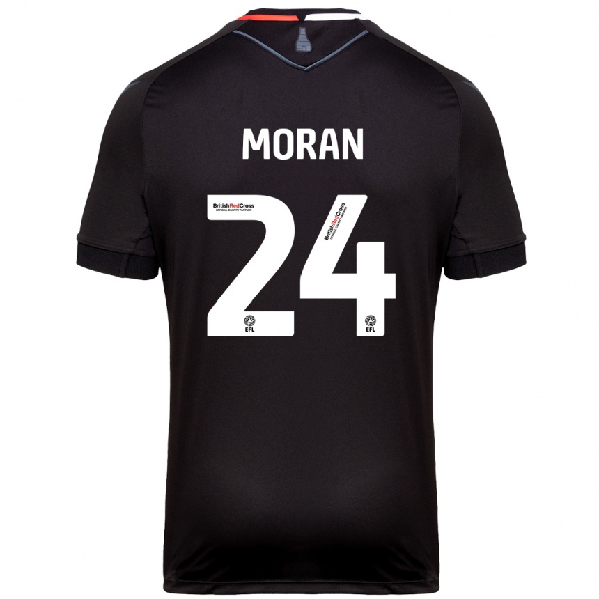 Femme Football Maillot Andrew Moran #24 Noir Tenues Extérieur 2024/25