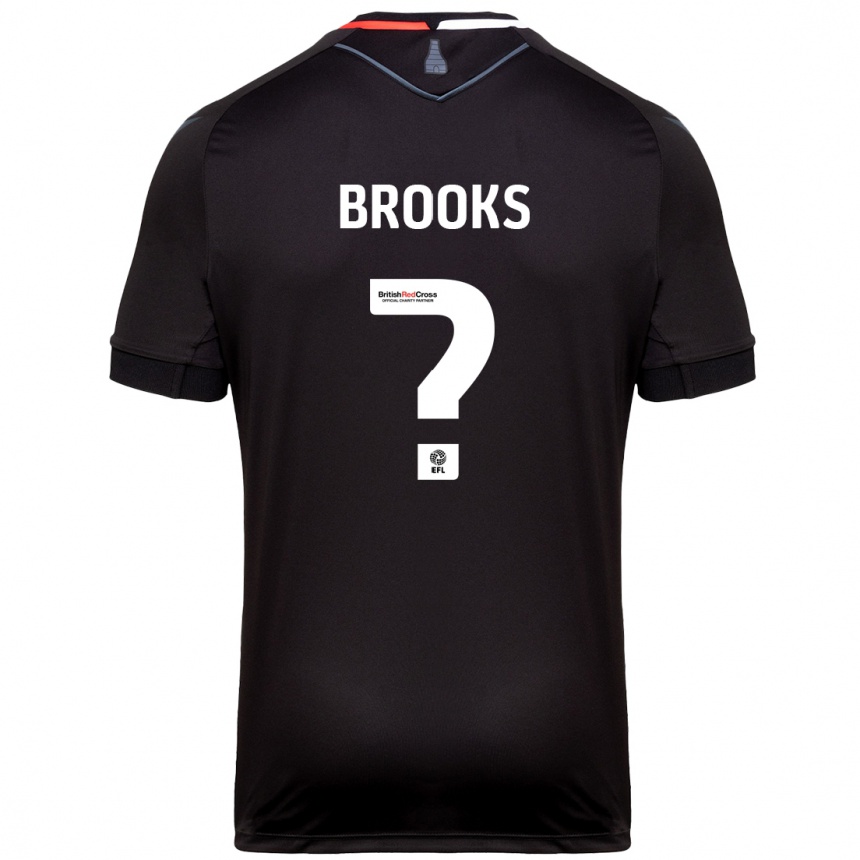 Femme Football Maillot Alfie Brooks #0 Noir Tenues Extérieur 2024/25