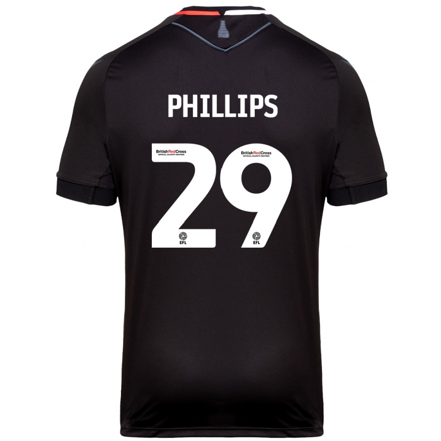 Femme Football Maillot D'margio Wright-Phillips #29 Noir Tenues Extérieur 2024/25