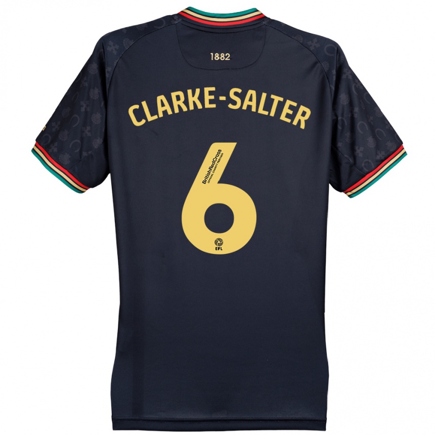 Femme Football Maillot Jake Clarke-Salter #6 Bleu Marine Foncé Tenues Extérieur 2024/25