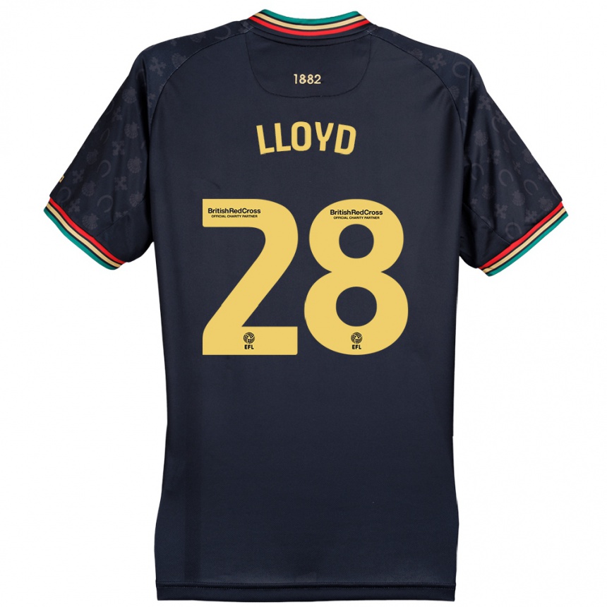 Femme Football Maillot Alfie Lloyd #28 Bleu Marine Foncé Tenues Extérieur 2024/25