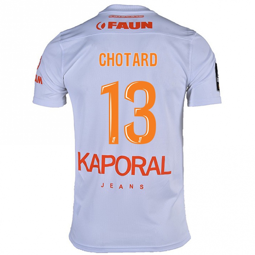 Femme Football Maillot Joris Chotard #13 Blanc Tenues Extérieur 2024/25