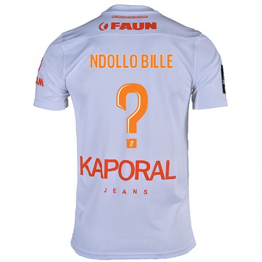 Femme Football Maillot Wilfried Ndollo Bille #0 Blanc Tenues Extérieur 2024/25