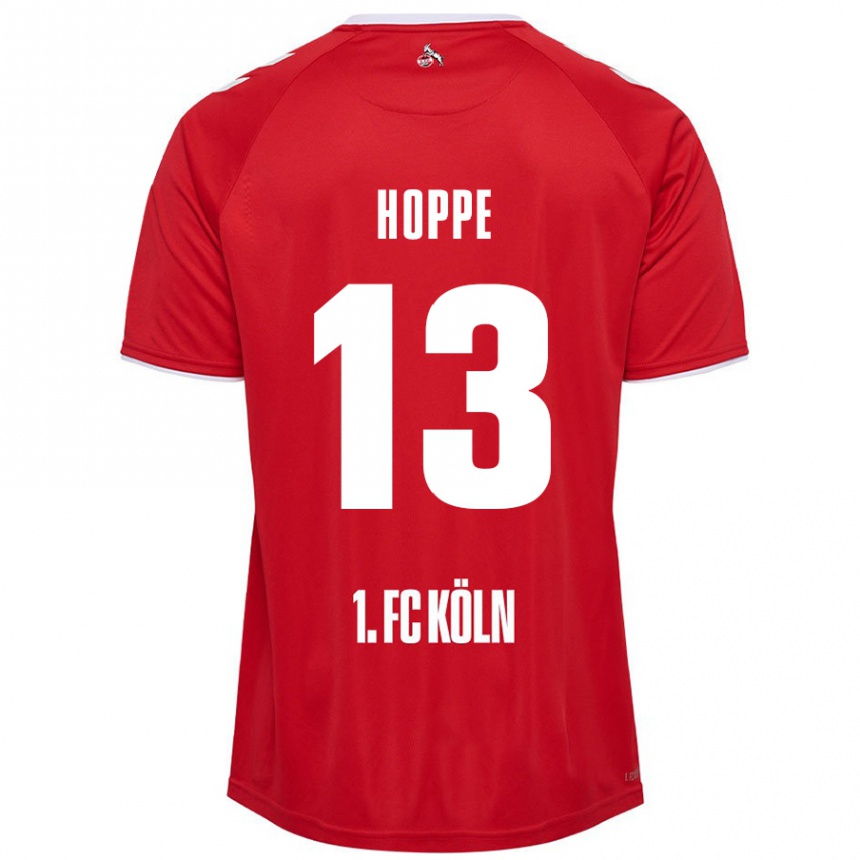 Femme Football Maillot Paula Hoppe #13 Rouge Blanc Tenues Extérieur 2024/25