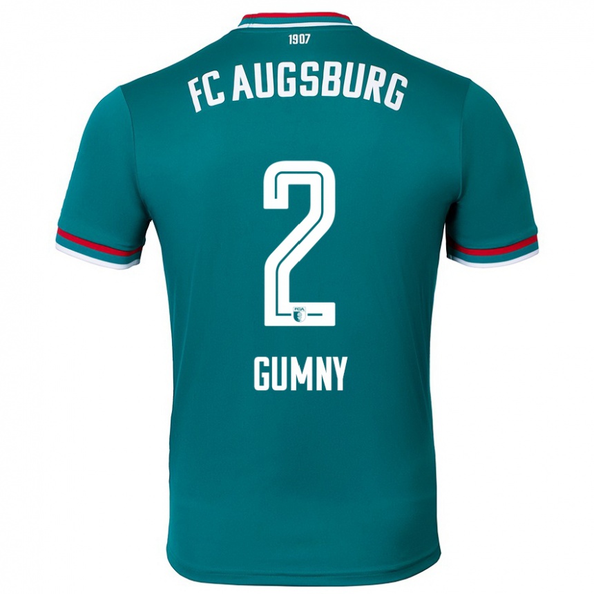 Femme Football Maillot Robert Gumny #2 Vert Foncé Tenues Extérieur 2024/25