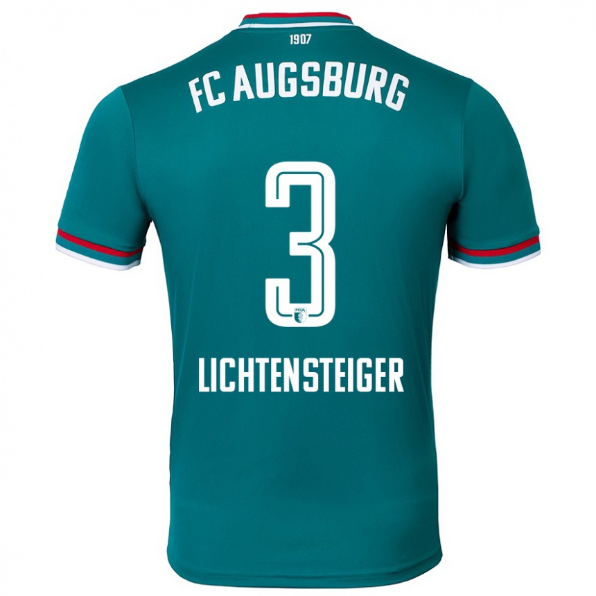 Femme Football Maillot David Lichtensteiger #3 Vert Foncé Tenues Extérieur 2024/25