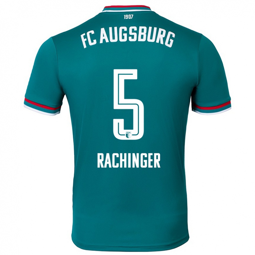 Femme Football Maillot Lorenz Rachinger #5 Vert Foncé Tenues Extérieur 2024/25