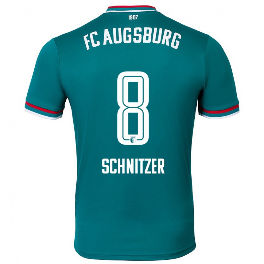 Femme Football Maillot Tim Schnitzer #8 Vert Foncé Tenues Extérieur 2024/25