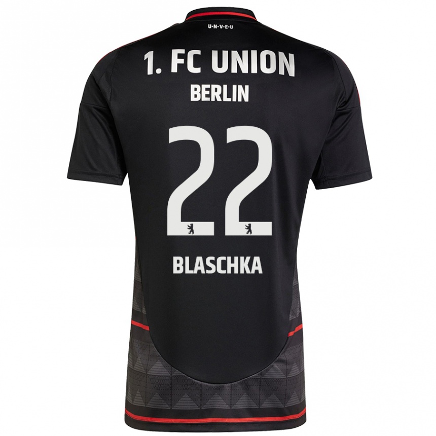 Femme Football Maillot Anouk Blaschka #22 Noir Tenues Extérieur 2024/25