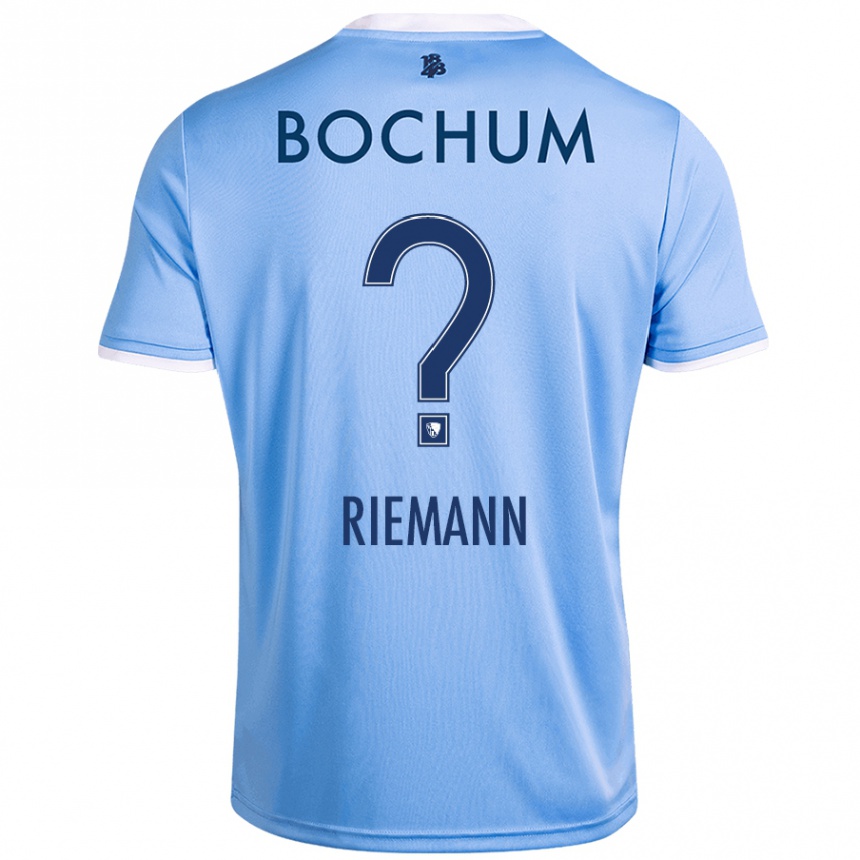 Femme Football Maillot Manuel Riemann #0 Bleu Ciel Tenues Extérieur 2024/25